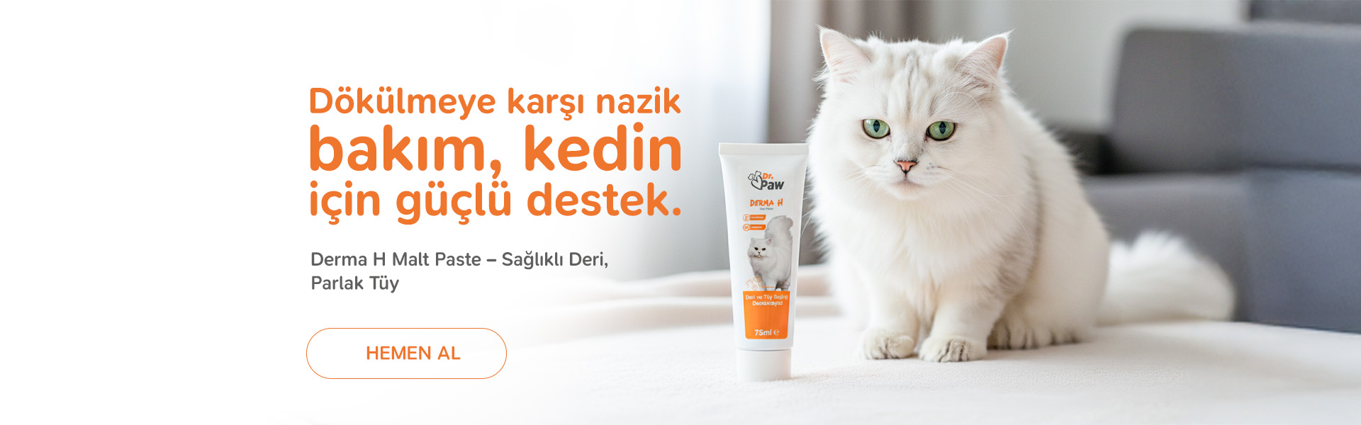 Kediler için Tüy Dökülmesini Azaltan Glütensiz ve Şekersiz Deri ve Tüy Sağlığı Destekleyici